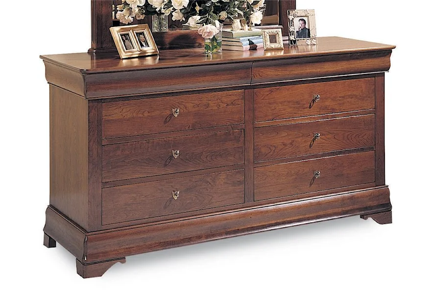Chateau Fontaine Double Dresser by Durham at Jordan's Home Furnishings