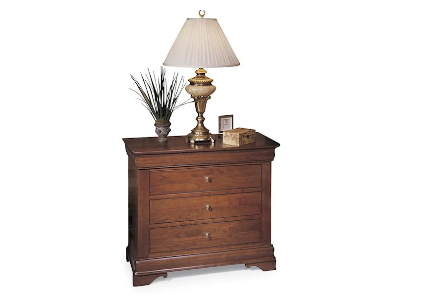 Chateau Fontaine Bedside Chest by Durham at Jordan's Home Furnishings
