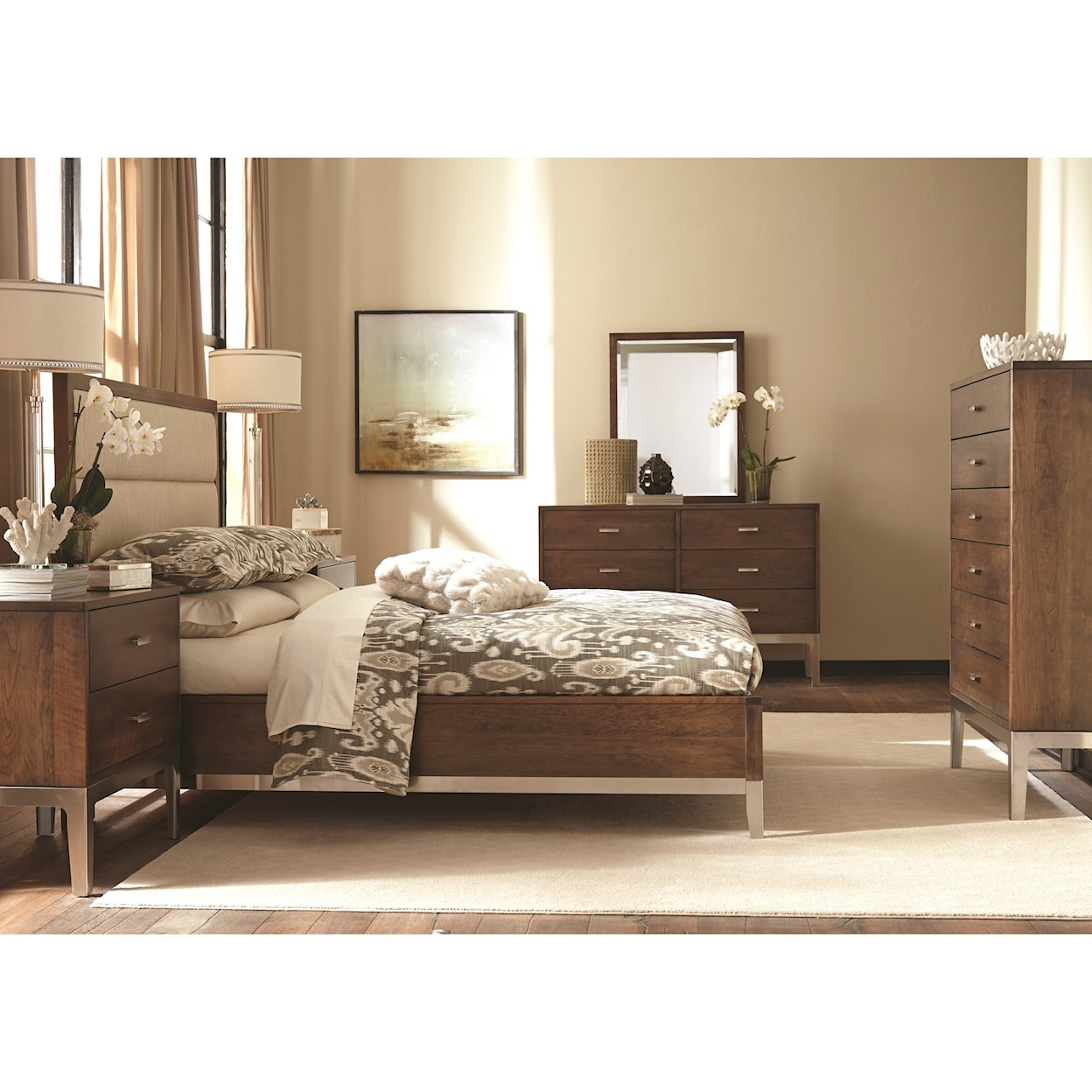 Durham Defined Distinction King Upholstered Bed
