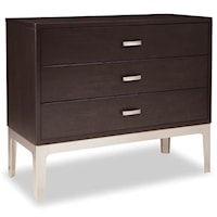 Solid Wood Bachelors Chest with Stainless Steel Base