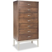 Solid Wood Seven Day Chest with Stainless Steel Base