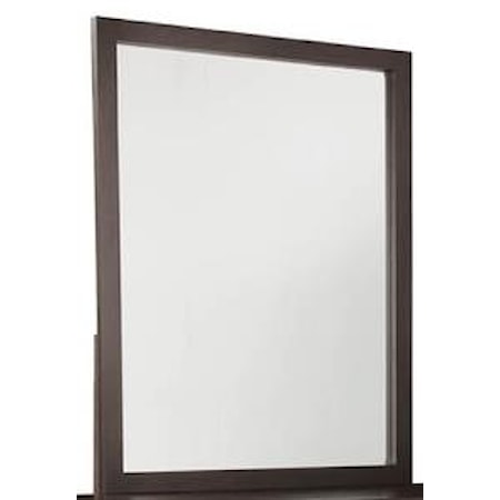 Beveled Glass Mirror with Solid Wood Frame