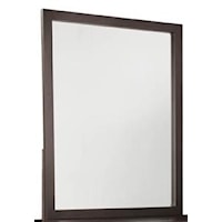 Beveled Glass Mirror with Solid Wood Frame