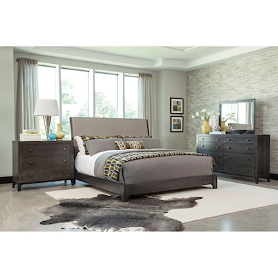 Durham Front Street Upholstered King Bedroom Group