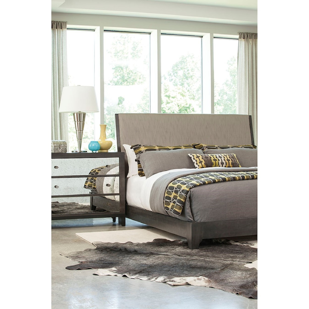 Durham Front Street Queen Upholstered Bed