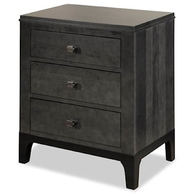 Durham Front Street 3-Drawer Nightstand