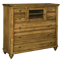 Casual 7-Drawer Media Chest with Soft-Close Drawers