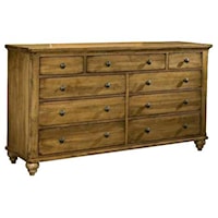 Casual 9-Drawer Dresser with Soft-Close Drawers