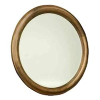 Casual Round Mirror for Bedroom Wall
