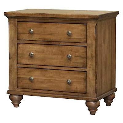 Durham Hudson Falls 3-Drawer Nightstand