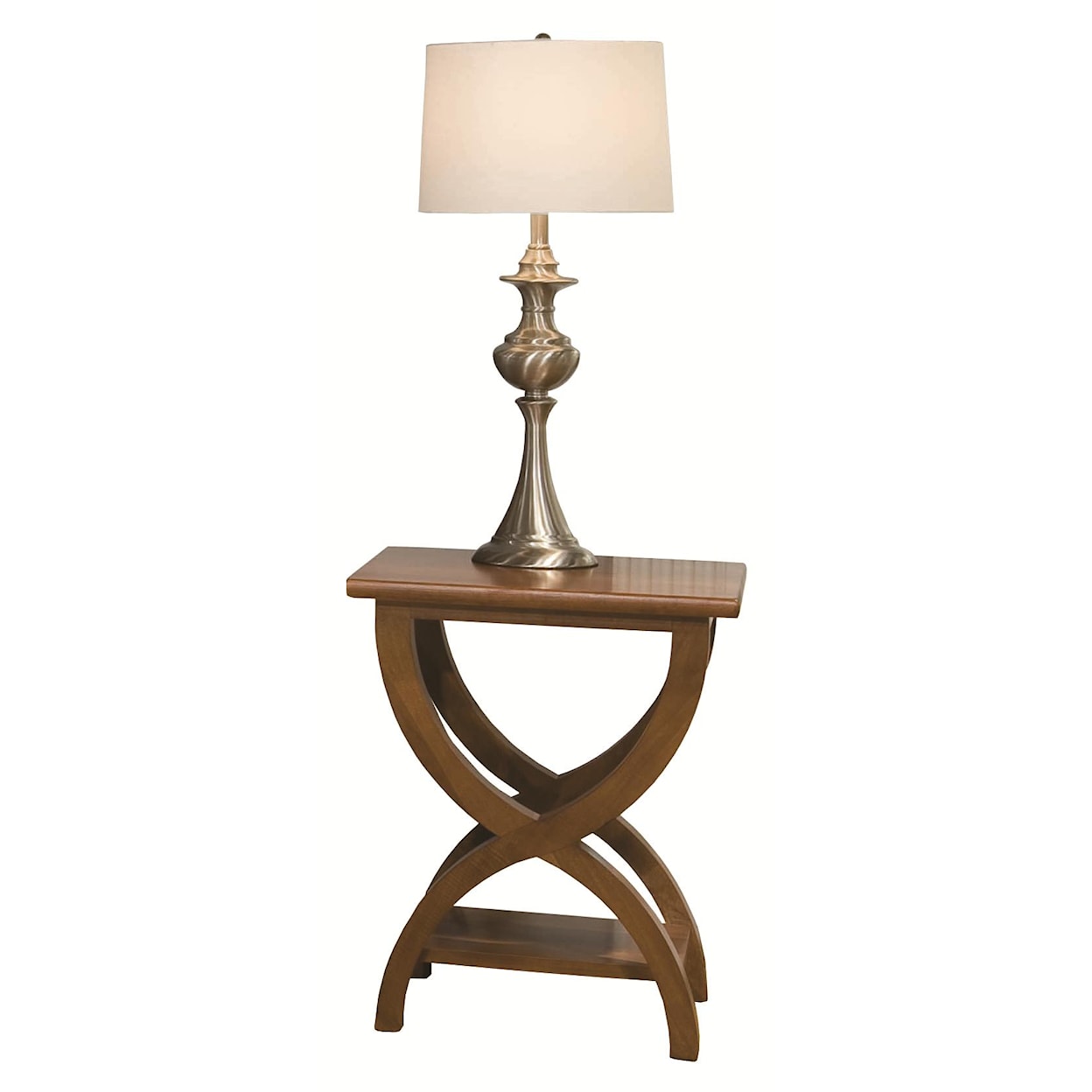 Durham Solid Accents Transitional Chairside Table