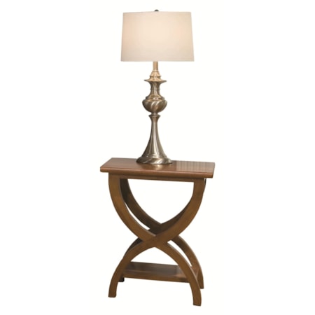 Transitional Chairside Table