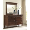 Durham Prominence Dresser and Mirror Set