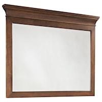 Transitional Mirror with Crown Molding