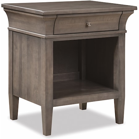 Transitional Nightstand with USB Ports
