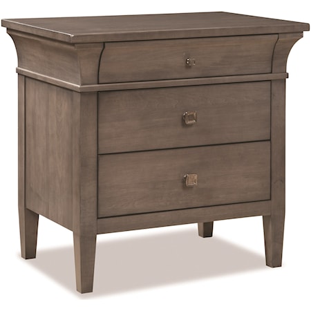 Transitional Nightstand with Soft Close Drawers