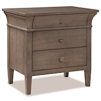 Transitional Nightstand with Soft Close Drawers