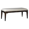 Durham Solid Accents Transitional Upholstered Bench