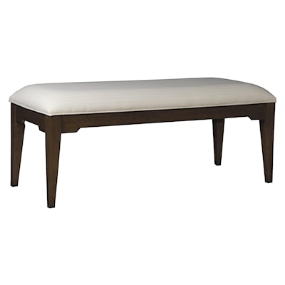 Durham Solid Accents Transitional Upholstered Bench