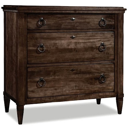 Traditional 3-Drawer Bachelor's Chest with Soft-Close Drawers