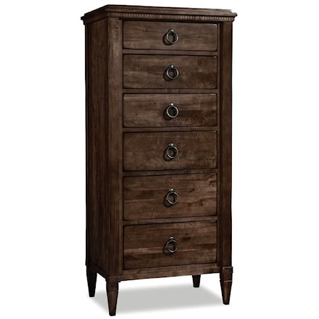 Traditional 6-Drawer Lingerie Chest with Soft-Close Drawers
