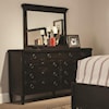 Durham Springville 9-Drawer Dresser & Landscape Mirror Set