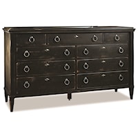 Traditional 9-Drawer Triple Dresser with Soft-Close Drawers