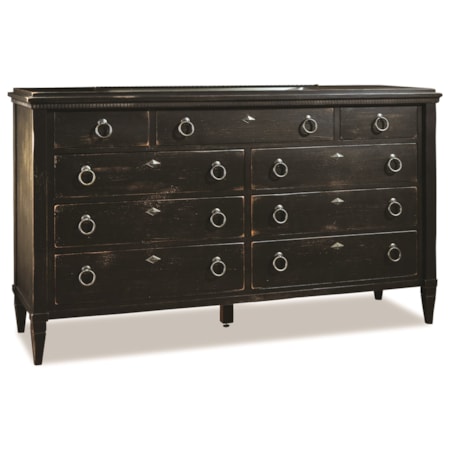 9-Drawer Triple Dresser