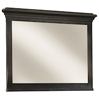 Traditional Landscape Mirror with Beveled Glass