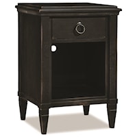 Traditional 1-Drawer Nightstand with Soft-Close Drawers