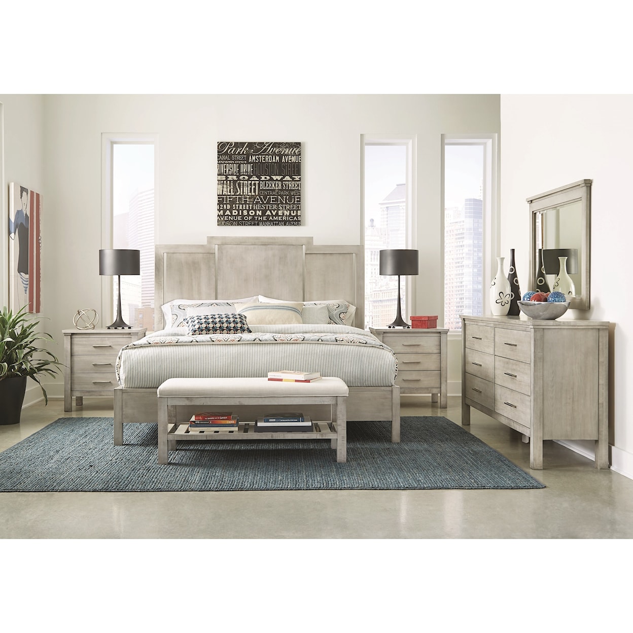 Durham Studio 19 Queen Panel Bed