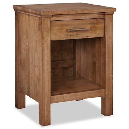Open Nightstand with 1-Drawer