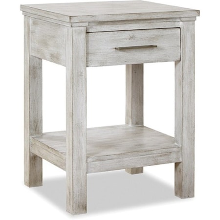 Open Nightstand with 1-Drawer