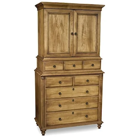 Traditional Styled Door Chest with Drawers