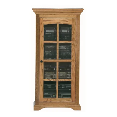 Audio Tower with Glass Door