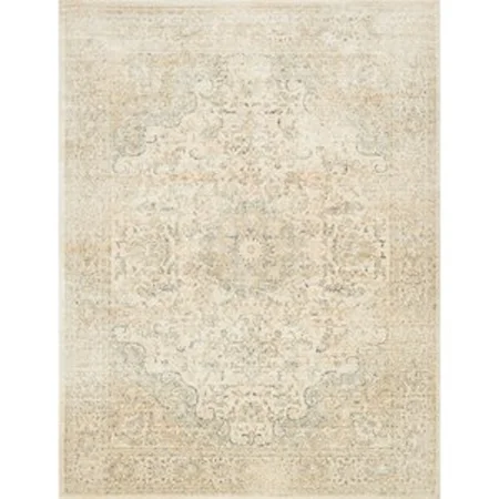 7'-10" X 10'-6" Sand / Blue 100% Viscose Rug