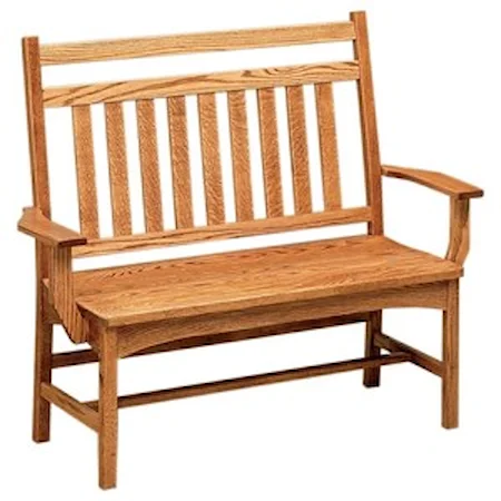36" Deacon Bench - Wood Seat