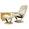 Stressless by Ekornes Consul Large Chair & Ottoman with Classic Base