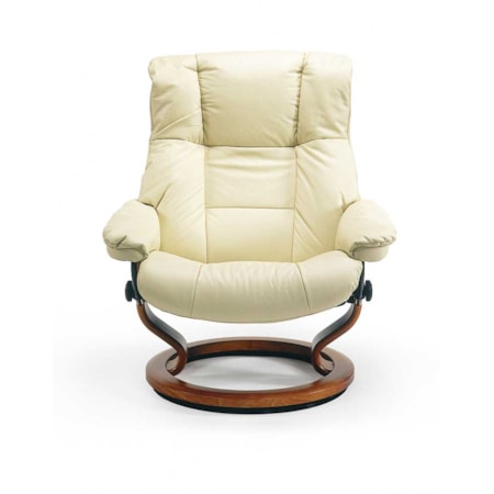 Large Chair &amp; Ottoman with Classic Base