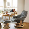 Stressless by Ekornes Reno Large Chair & Ottoman with Classic Base