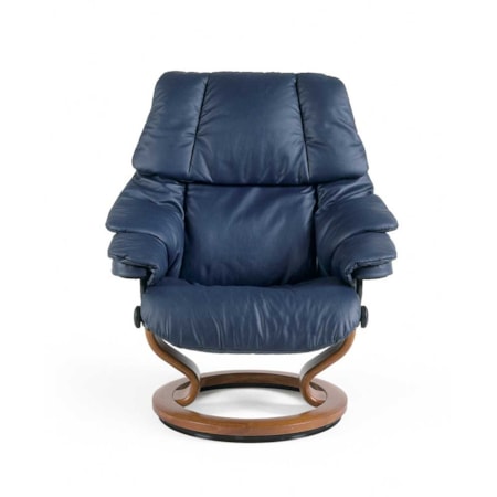 Medium Chair &amp; Ottoman with Classic Base