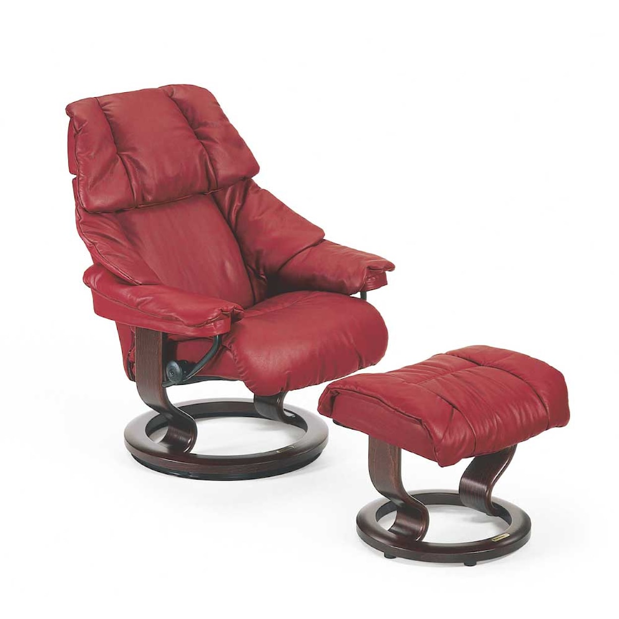 Stressless by Ekornes Reno Small Chair & Ottoman with Classic Base