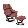 Stressless by Ekornes Reno Small Chair & Ottoman with Classic Base