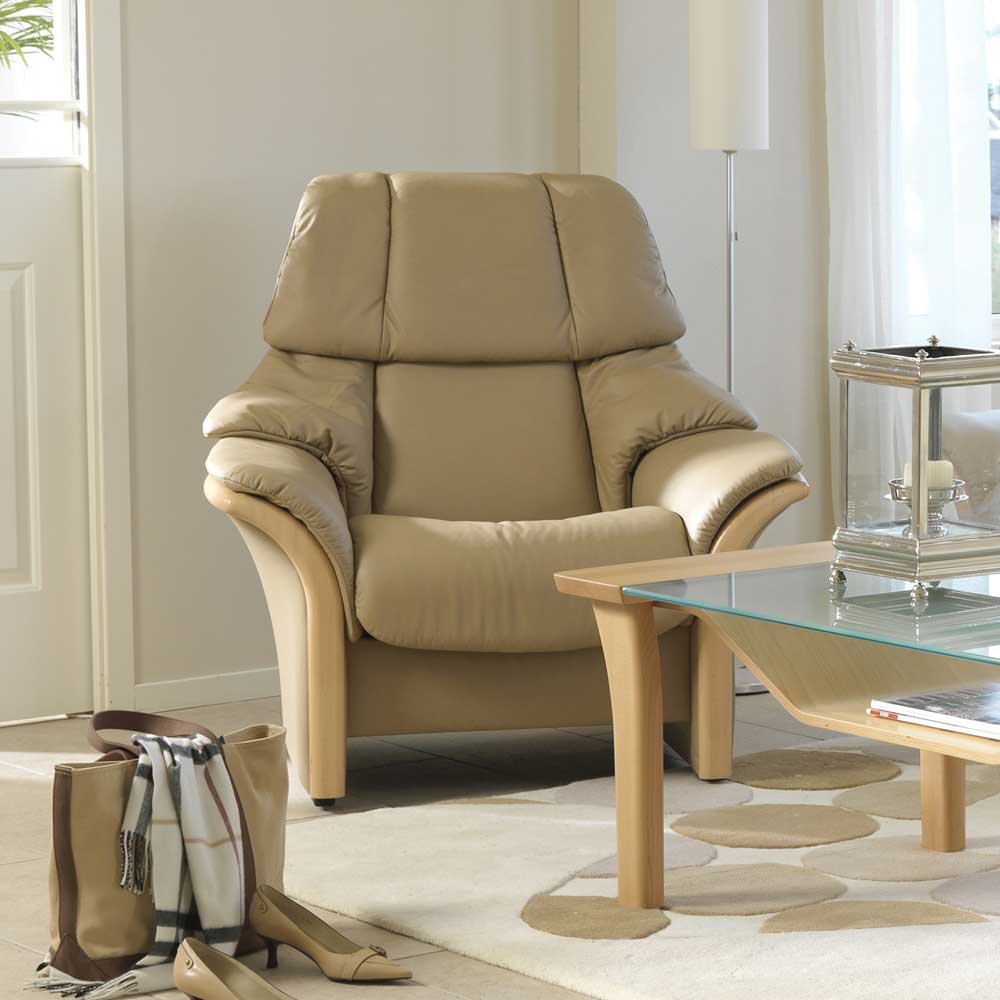 Stressless by Ekornes Eldorado High Back Reclining Chair with Arms