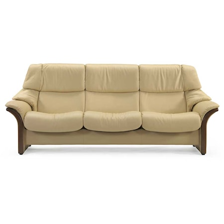 High-Back 3-Seater Reclining Sofa with Arms