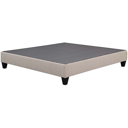 King Platform Bed in Polyester Fabric