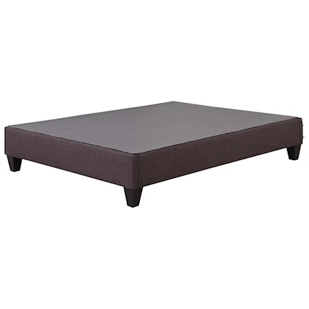 Queen Platform Bed in Polyester Fabric