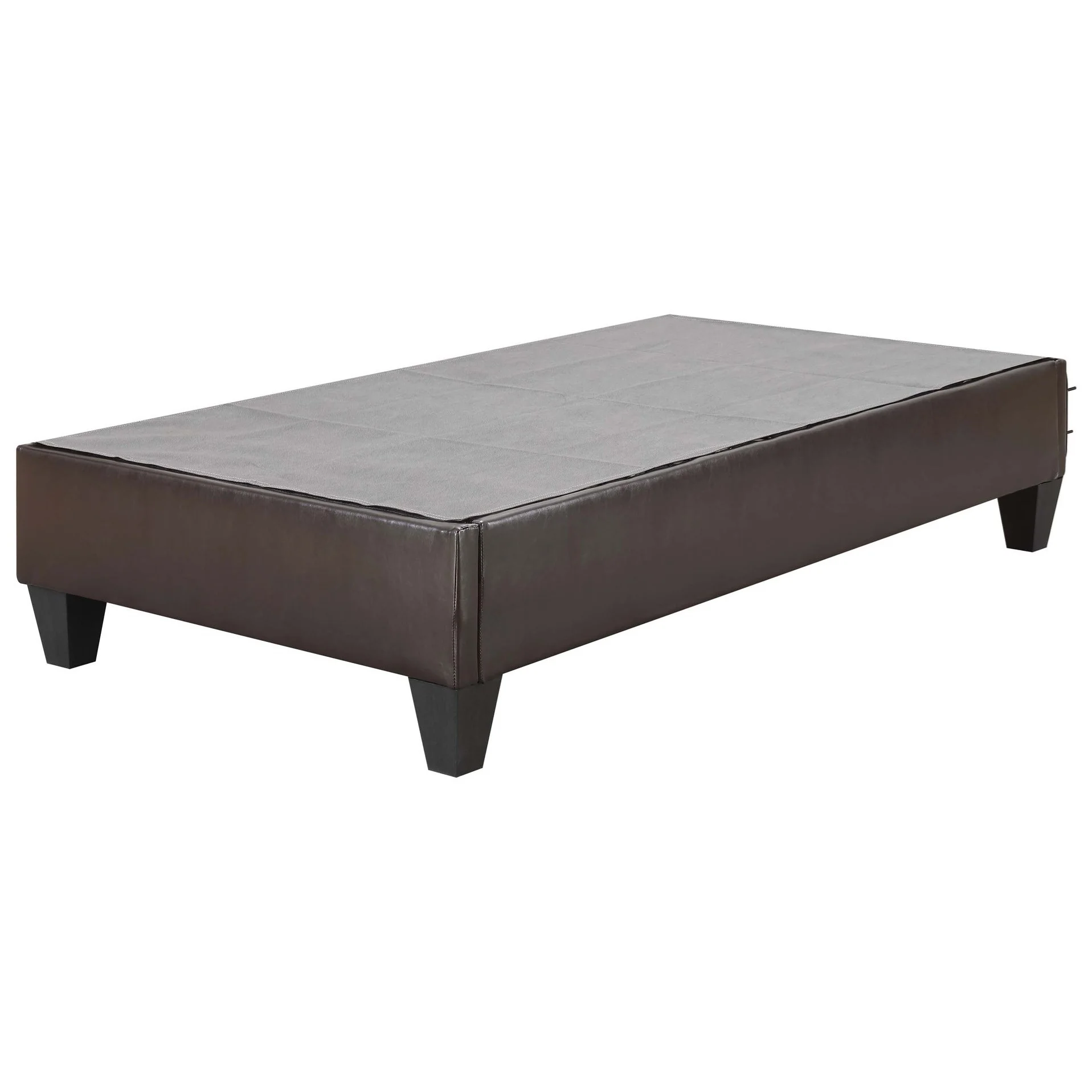 Elements Abby UBB101TBBO Twin Platform Bed in Faux Leather Royal