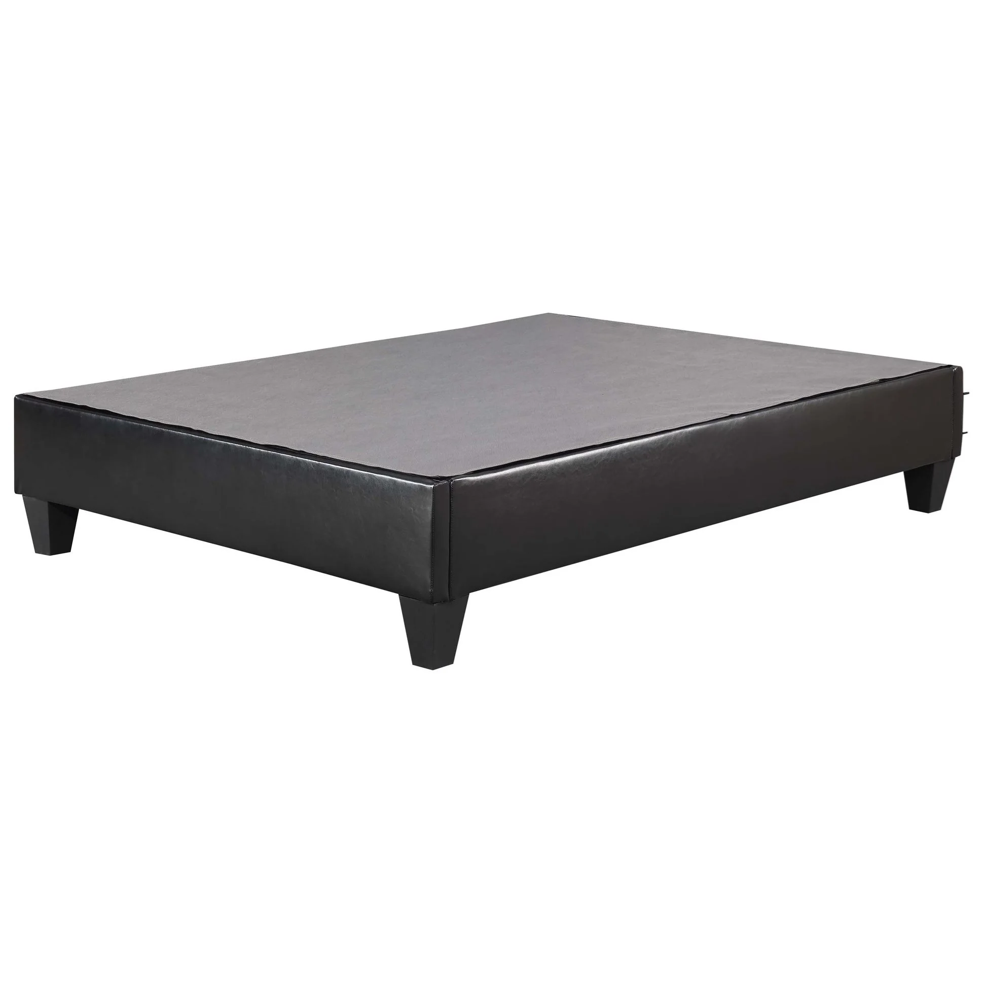 Elements Abby UBB102FBBO Full Platform Bed in Faux Leather Royal