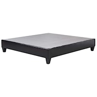 King Platform Bed in Faux Leather